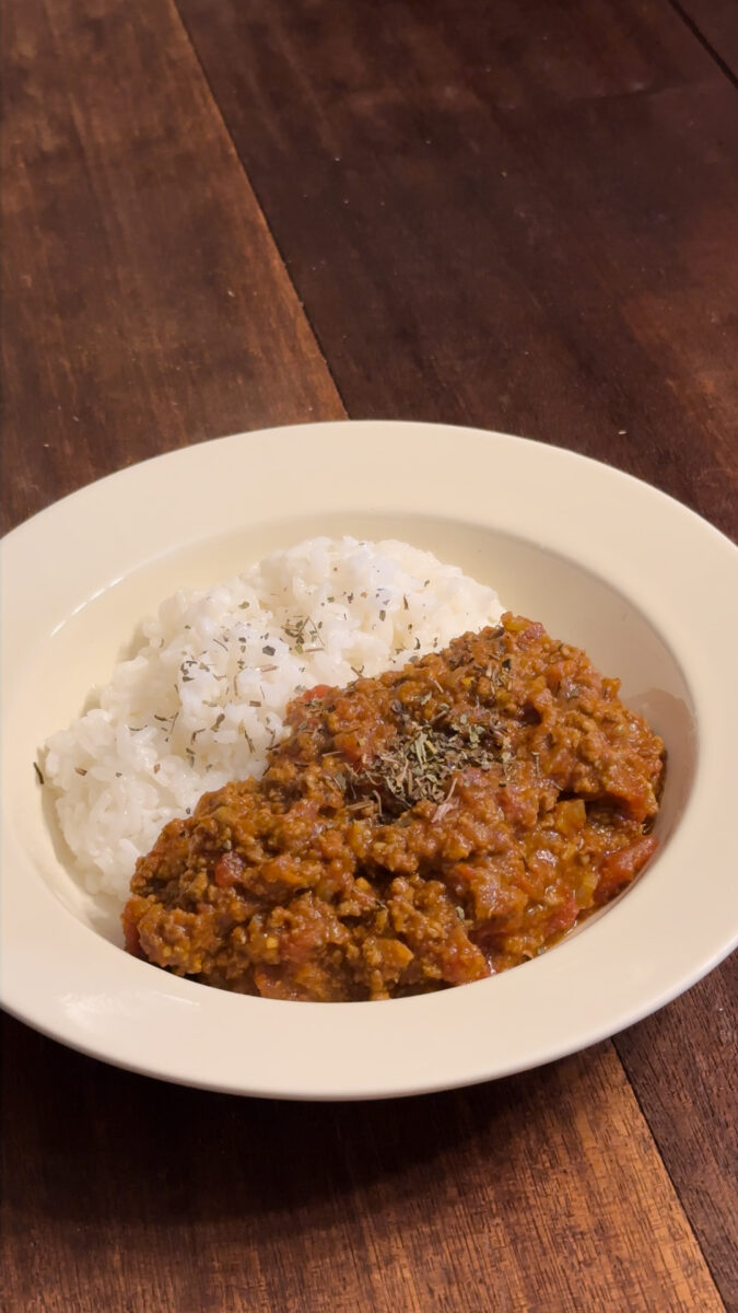 無水キーマカレー